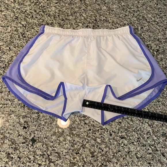 Nike White and Blue Athletic Shorts - Picture 4 of 8